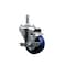 Service Caster 3'' Solid Poly Wheel Swivel 7/16'' Grip Ring Stem Caster with Brake SCC-GR20S314-SPUS-TLB-716138 - alternate 1